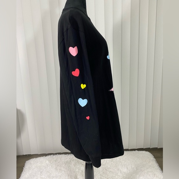 DOLLS KILL x TOKI DOKI Confection Cuteness Donutella Long Sleeve T-Shirt Black S - Picture 4 of 7